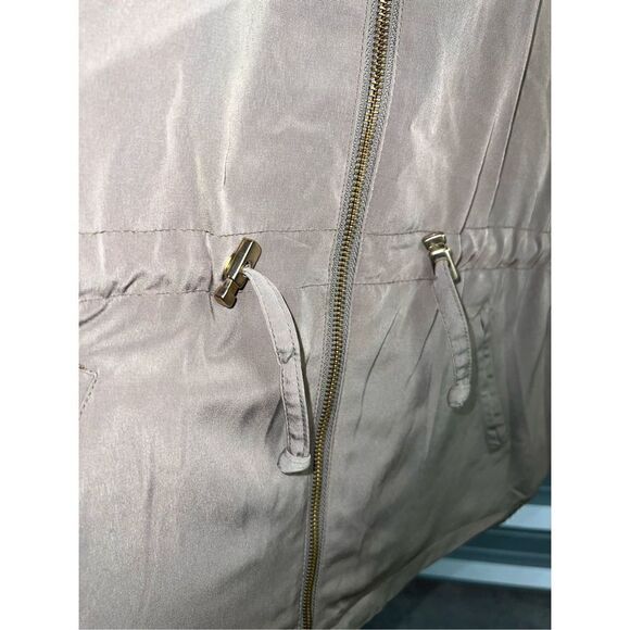 Tan Gallery Sport Gold Button Blouson Jacket Size L - Picture 7 of 9